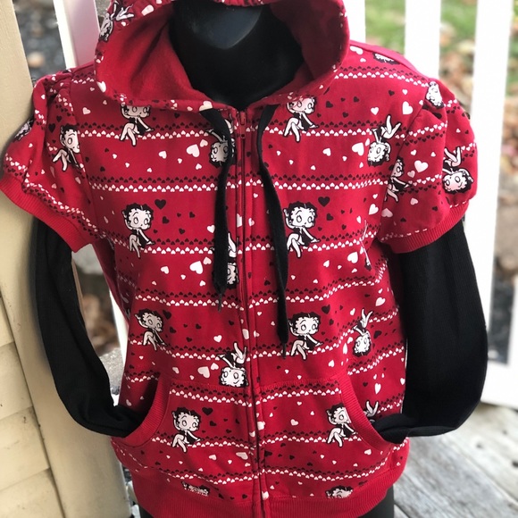 💋🎈❣️🎈💥❣️💋🎈Betty bop hooded sweatshirt - Picture 4 of 5